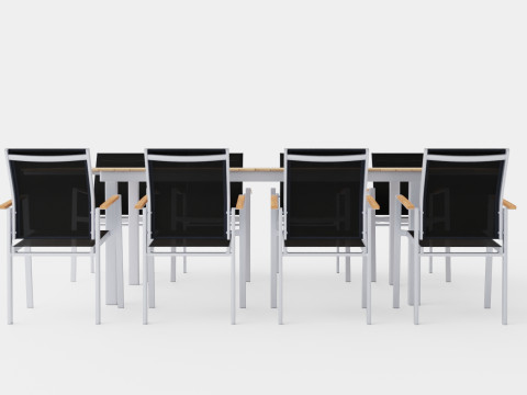 Seattle dining set 3D मॉडल