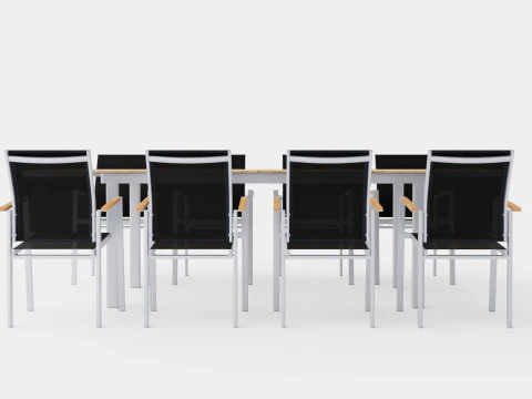 Seattle dining set 3D Model