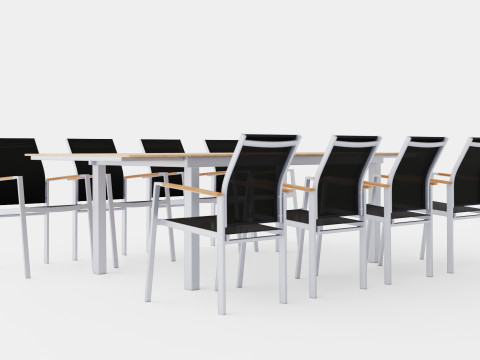 Seattle dining set 3D मॉडल