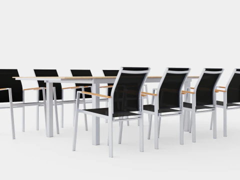 Seattle dining set 3D Model