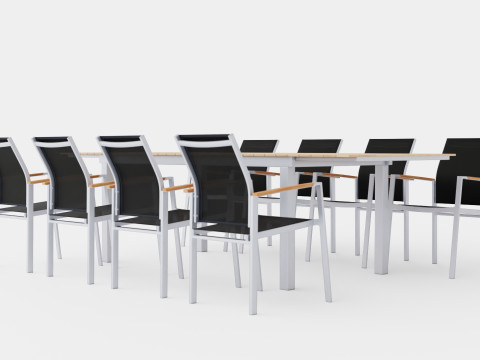 Seattle dining set 3D मॉडल