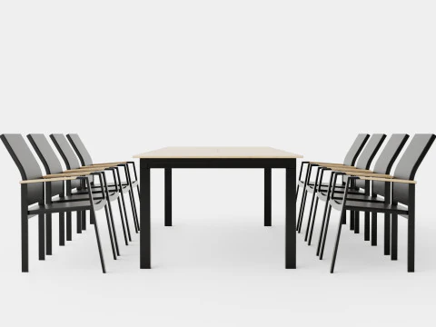 Zestaw do jadalni z Seattle Model 3D