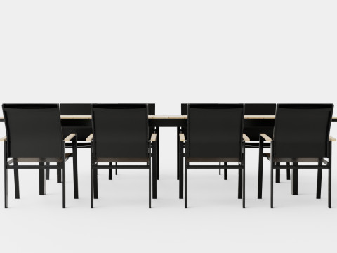 Seattle dining set 3D 모델