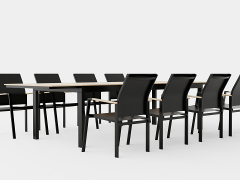 Seattle dining set 3D 모델