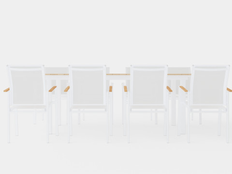 Seattle dining set 3D-Modell