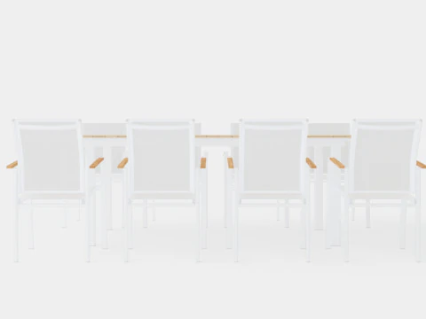 Seattle dining set 3D Model