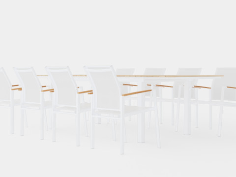 Seattle dining set 3D-Modell