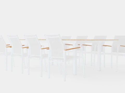 Seattle dining set 3D Model