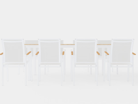 Seattle dining set 3D-Modell