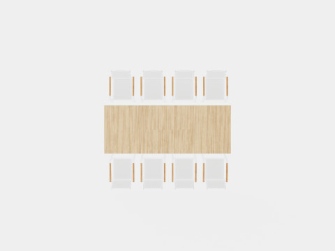 Seattle dining set 3D-Modell