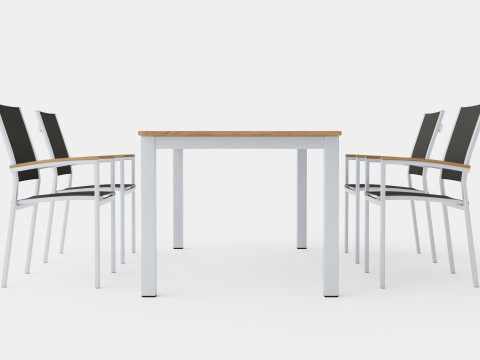 Twin dining set 3D Model