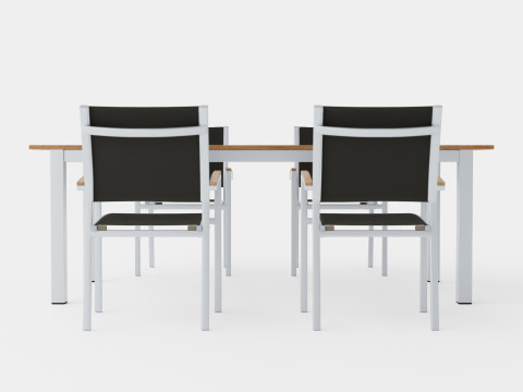 Twin dining set Model 3D