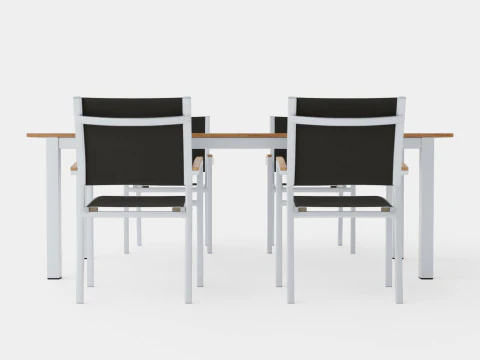 Conjunto de jantar duplo Modelo 3D