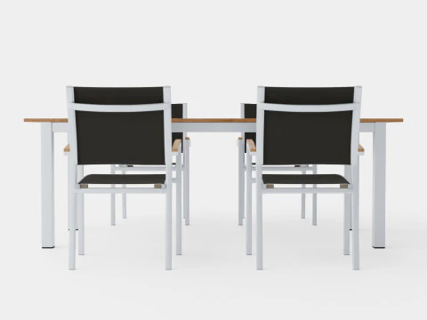 Conjunto de jantar duplo Modelo 3D