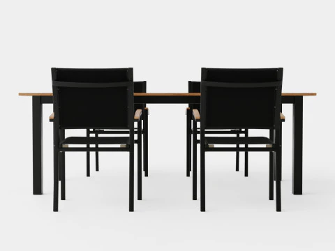 Set makan kembar Model 3D