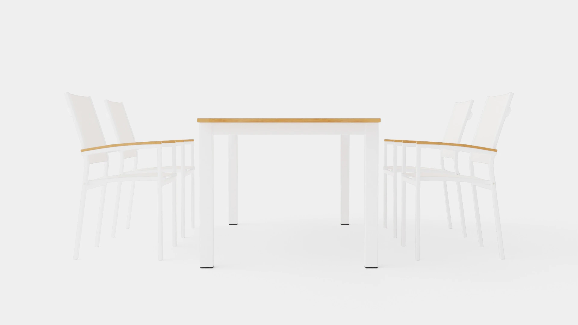 Twin dining set 3D Model .c4d .max .obj .3ds .fbx .stl .blend 