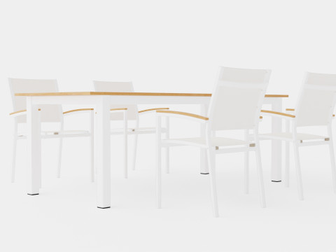 Twin dining set 3D 模型