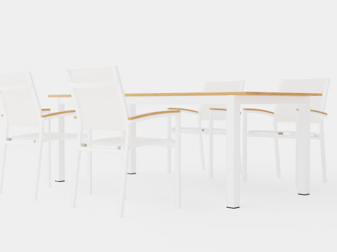 Twin dining set 3D 模型