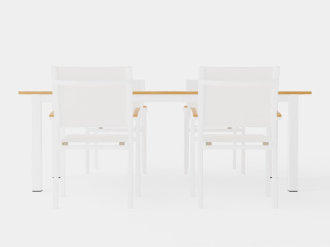 Twin dining set 3D 模型