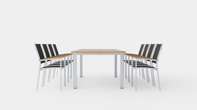 Twin dining set 3D Model .c4d .max .obj .3ds .fbx .stl .blend 