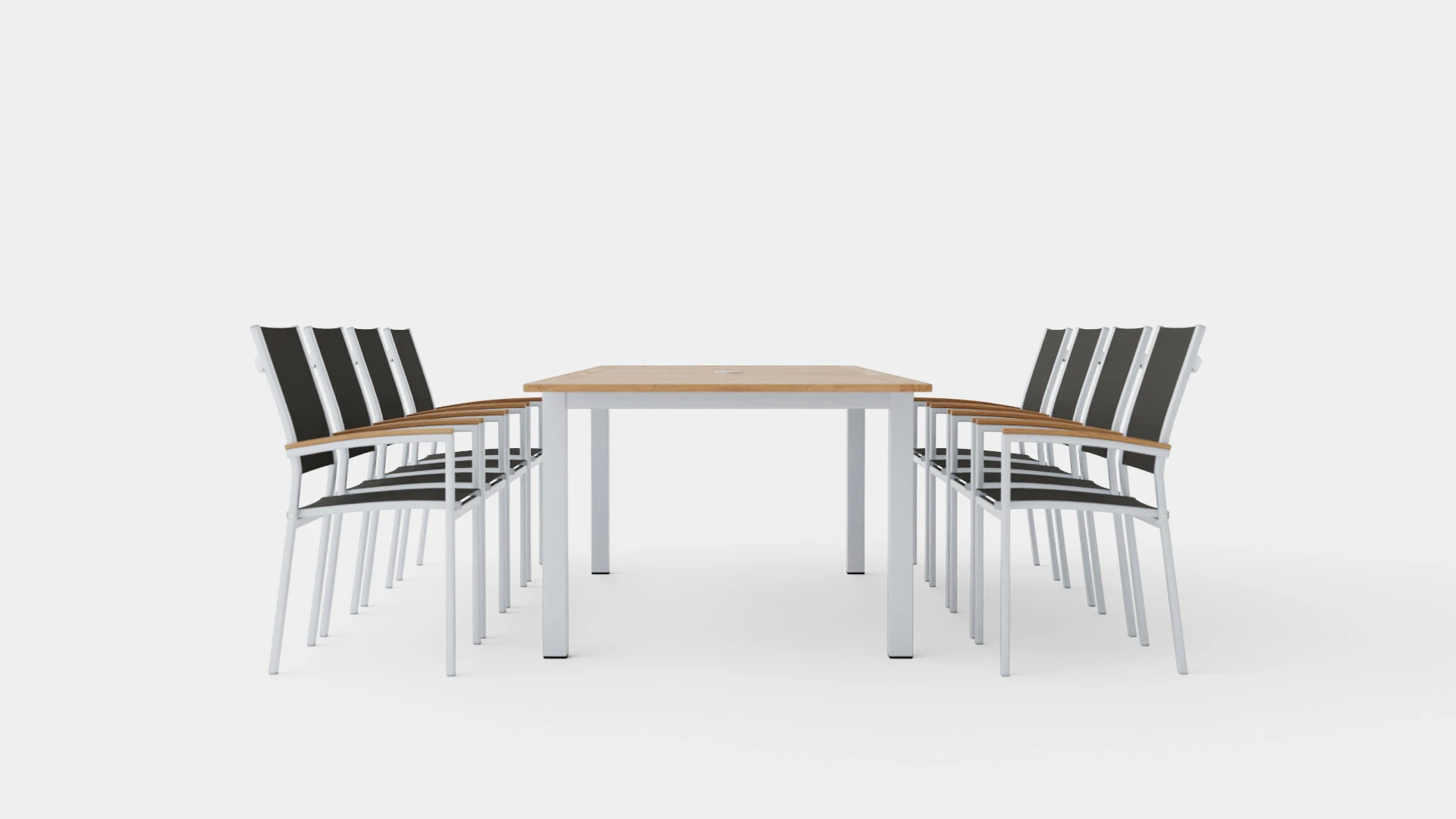 Twin dining set 3D Model .c4d .max .obj .3ds .fbx .stl .blend 