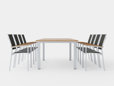 Twin dining set 3D Model