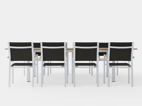 Twin dining set 3D Model