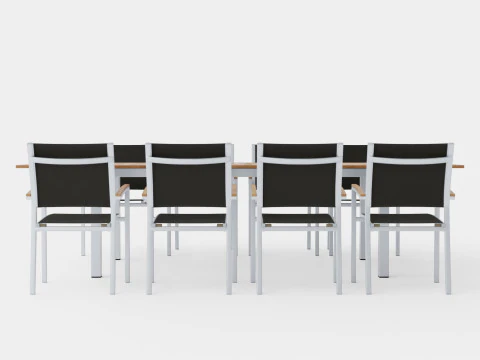 Twin dining set 3D Model