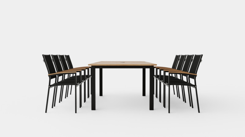 Twin dining set Model 3D .c4d .max .obj .3ds .fbx .stl .blend 