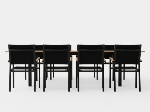 Twin dining set Model 3D