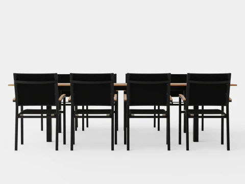 Twin dining set 3D Model