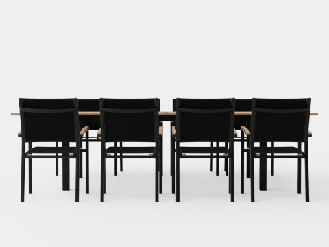 Twin dining set Model 3D