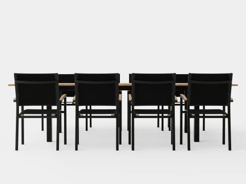 Twin dining set 3D Model