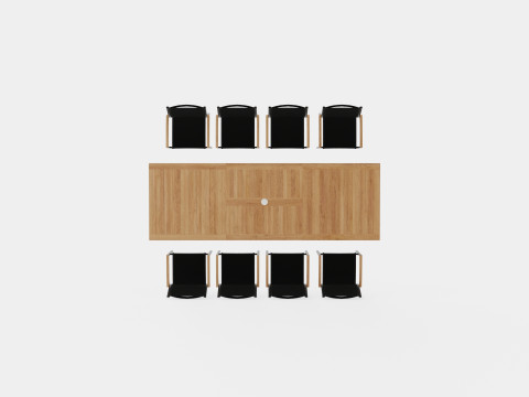 Twin dining set Model 3D
