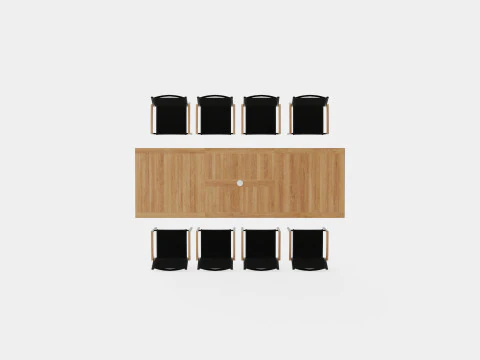 Twin dining set 3D Model