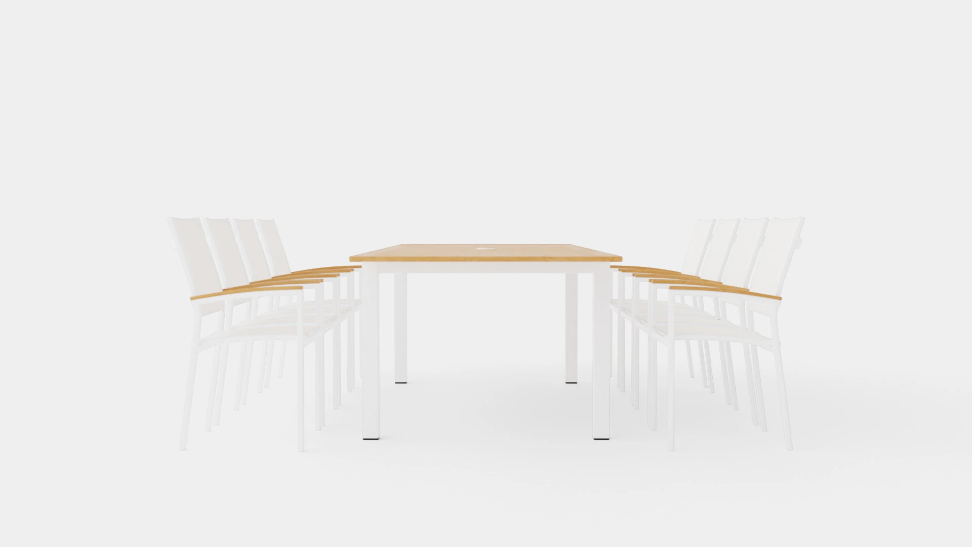 Ensemble de salle &agrave; manger double Modèle 3D .c4d .max .obj .3ds .fbx .stl .blend 