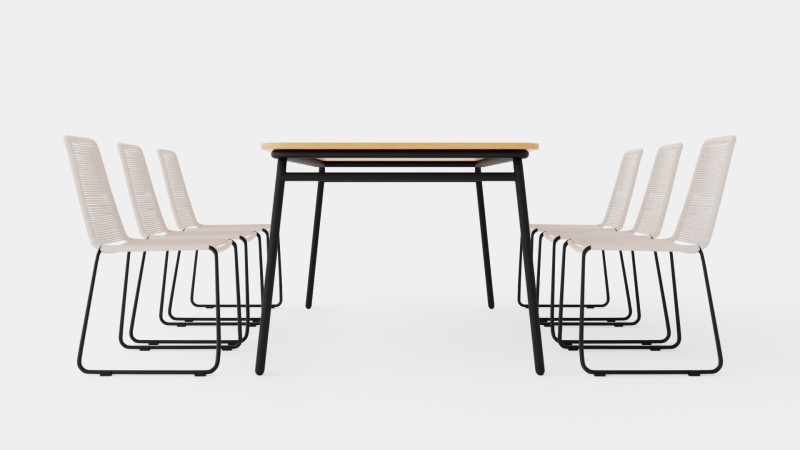 Bjorko and Hono dining set 3D मॉडल .c4d .max .obj .3ds .fbx .stl .blend 
