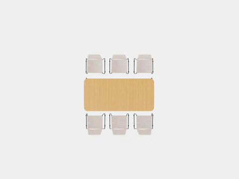 Bjorko and Hono dining set 3D Model