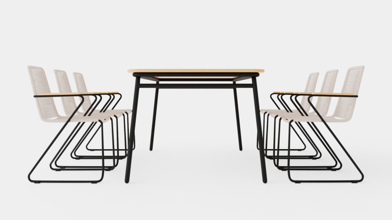 Bjorko and Hono dining set 3D मॉडल .c4d .max .obj .3ds .fbx .stl .blend 