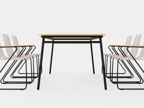 Bjorko and Hono dining set 3D Model