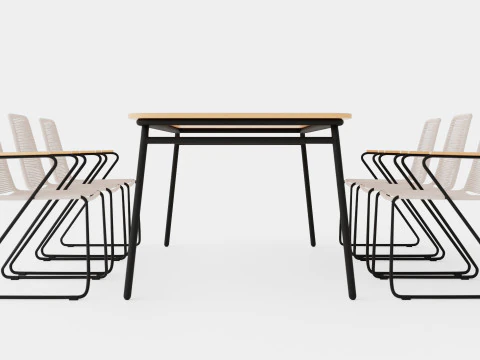 Обеденный набор Бьорко и Хоно 3D Модель