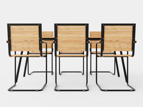 Malo and Hono dining set Modelo 3D