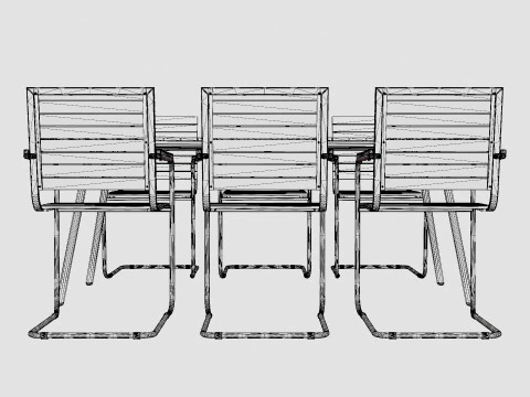 Malo and Hono dining set 3D Model