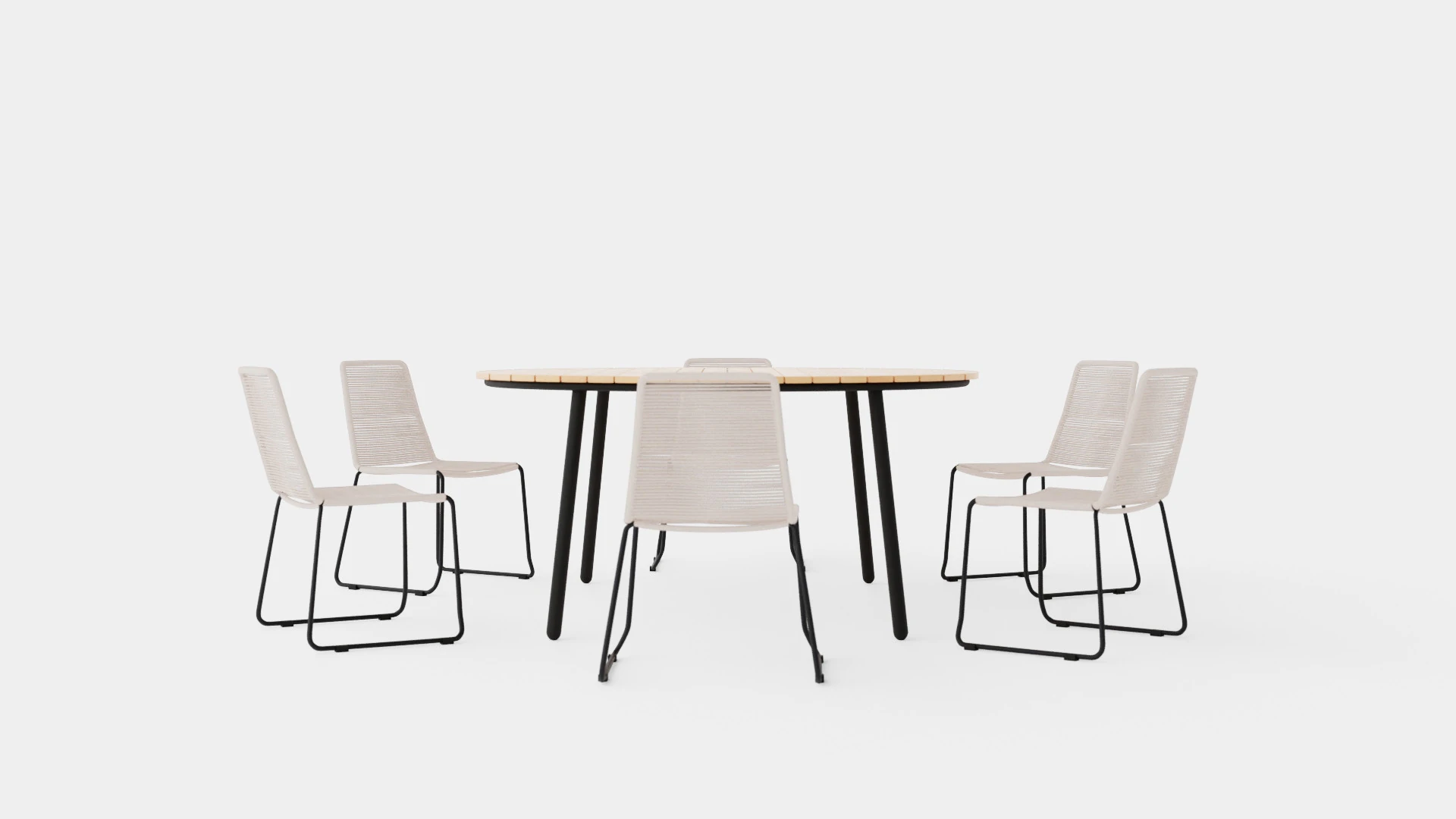 Bjorko and Reso dining set 3D Model .c4d .max .obj .3ds .fbx .stl .blend 