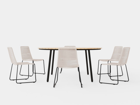 Bjorko and Reso dining set 3D मॉडल
