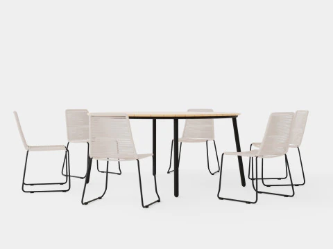 Bjorko and Reso dining set 3D Model