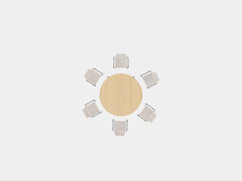 Bjorko and Reso dining set 3D Model
