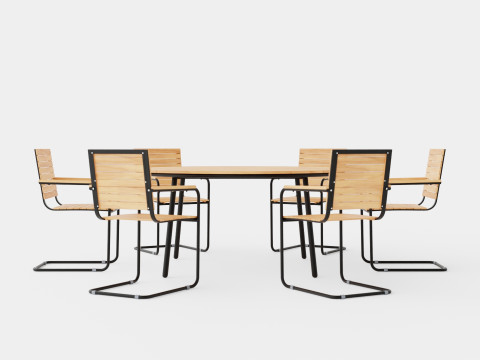 Malo and Reso dining set 3D Модель