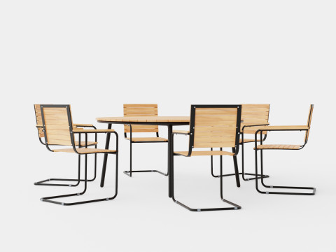Malo and Reso dining set Model 3D
