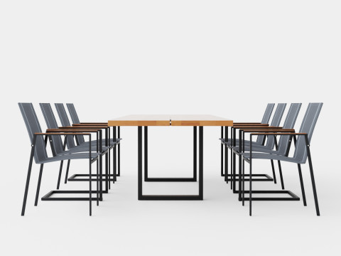 Gaunt dining set 3D Model